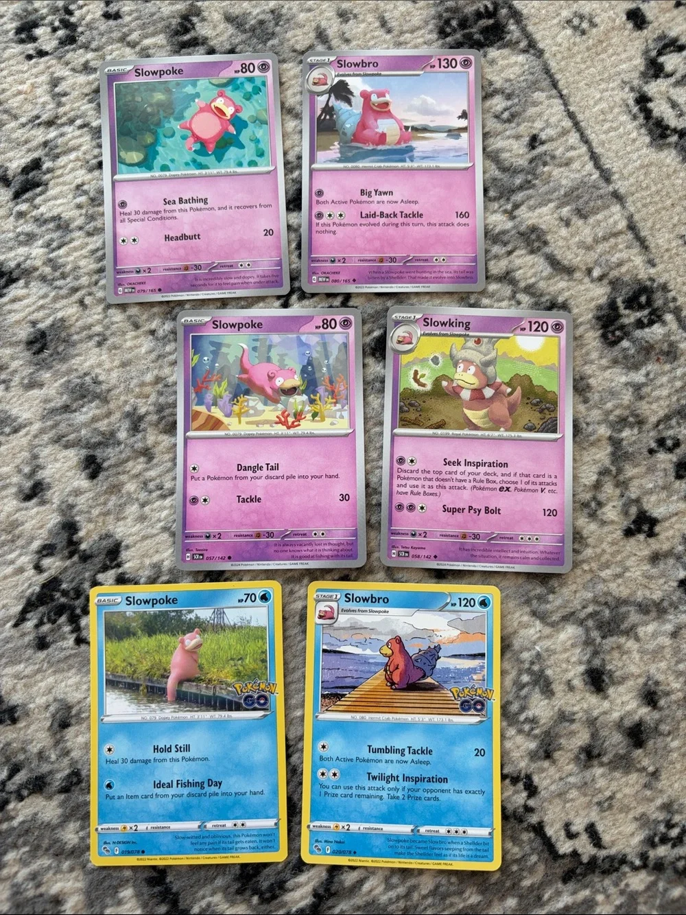Slowpoke Evolution Lot | Pokémon 151 + Pokémon GO + Stellar Crown | ✨5/$25✨